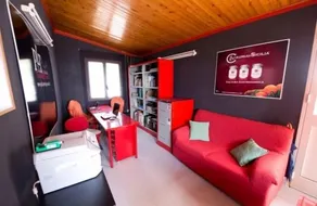 Privatzimmer mit Terrasse und Garten - Rezeption