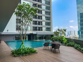 Modern 1BR at Ciputra World 2 Apartment By Travelio - Pool