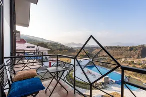 Sunshine Resort Pokhara - Ausblick vom Zimmer