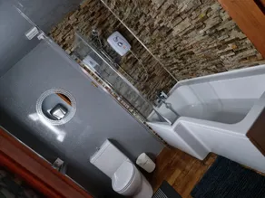 Castle Lodge - Brecon Beacons Accommodation - Baño