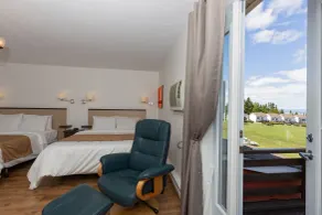Motel au Fleuve d'Argent - Vue de la chambre