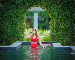 Rose Amer - Piscine