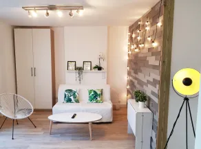 GregBnb - CLIMATISÉ - Studio 17m2 - Terrasse 100m2 - ΔΔΔ - Chambre