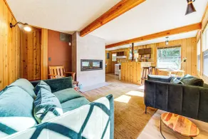 Walk to Skykomish River: Wooded Escape w/ Fire Pit - Interior