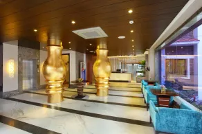 Marigold Sarovar Portico Shimla with Heated pool and AC Rooms-A Resort cottage and SPA - Reception