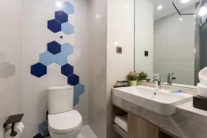 Jinglai Hotel · Curated Shanghai Xujiahui Jiaotong University Branch - Badeværelse