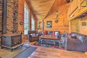 Unadilla Cabin on 50 Acres + Fire Pit & Creek - Interior