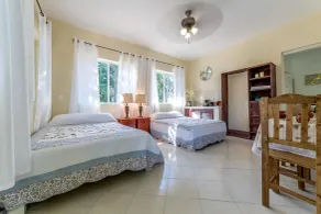 Villa Maya a un style, recueilli de la culture et des traditions mexicaines locales. - Vue de la chambre