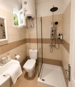 Physis Oikos Beachfront Apartments - Salle de bain
