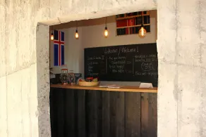 Draflastadir Guesthouse - Lounge i lobbyen