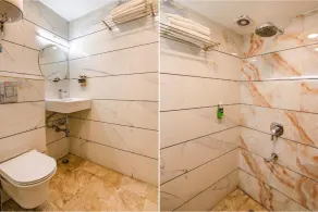 Hotel The Rasa Near Welcome Metro Station - Bathroom