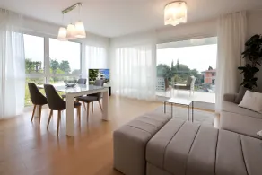 New apartment with swimming pool near the beach - View from room