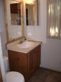 Ponderosa Camping Resort One-Bedroom Cabin 4 - Bad