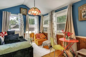 Wooded Highland Lakes Cabin Near Mountain Creek - Interior