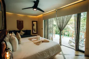 Kan Tulum Hotel - Ausblick vom Zimmer