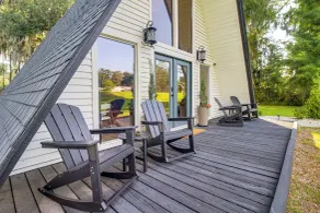 Remote Work Ready Pond-view Hot Tub Home Gym - Interiør