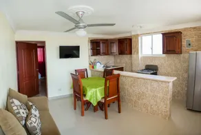 1BR Apartment 3 Single Beds Corales del Sur, Santo Domingo Este Near Airport - Salle à manger