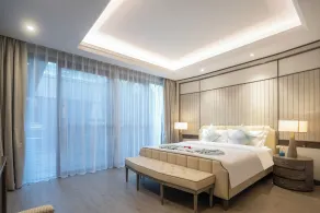 Sanya Haitang Bay Renguan Pool Villa Hotel -100 meters from the beach, adjacent to Atlantis Water World and duty free shops - Chambre