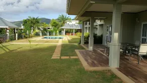 Bambous River Lodge - Ausblick vom Zimmer