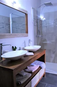Chambre d'hôtes "Au bord de Loire" - Badeværelse