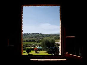 Agriturismo Sanguineto - Ausblick vom Zimmer