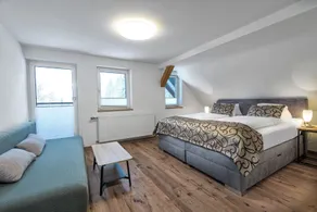 Appartement de vacances avec terrasse, sauna et jardin | Idéal pour le télétravail - Vue de la chambre