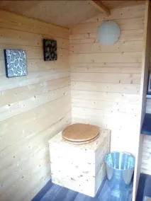 LES TONNEAUX DE L'EURE LOGEMENT INSOLITE - Baño