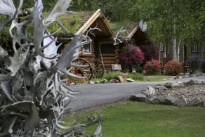 Chena Hot Springs Resort - Ausblick vom Zimmer