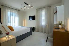 Rodo Seafront Villa with Heated private pool and jacuzzis by Volta Suites and Villas - Chambre