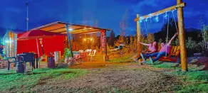 LA TATA CABAÑA  ZON DE CAMPING - Terrace/patio