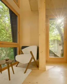 Aoos river Treehouse - Coin séjour
