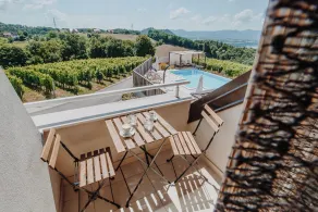 Tri lučke Hotel & Restaurant - Ausblick vom Zimmer