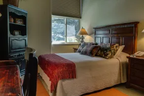 Appartement en copropriété entièrement équipé avec piscine chauffée et jacuzzi | Ski à proximité - Chambre