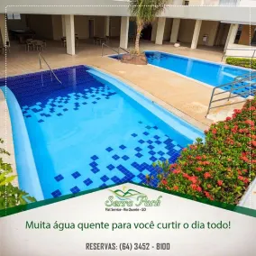 Serra Park Flat Service - Rio Quente Esplanada apartamento inteiro roupas de cama a parte - Pool