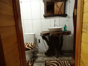 Pousada Recanto dos Pôneis Rio Rufino Urubici - Badezimmer
