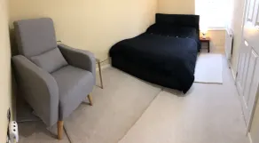 Habitación doble privada con baño privado con ducha nueva - Habitación