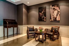 Diamant Suites Brussels EU - Sittområde i lobbyn