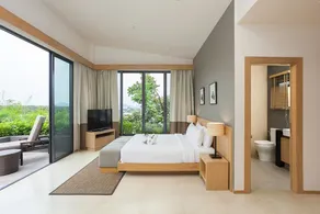 Bungalow avec terrasse, barbecue et piscine privée | Parfait pour le travail à distance - Chambre