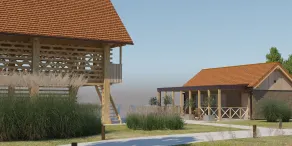 Resort Village Majer - Apartments, Glamping - Slovenia - Ausblick vom Zimmer