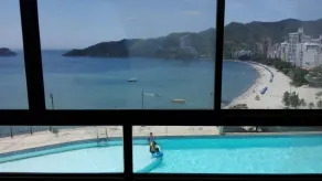 Hermosa vista a la playa del rodadero - Vistas desde la habitación