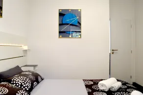 Apartamento con barbacoa y terraza | Vistas a la ciudad - Habitación