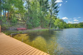 Lakefront Cabin w/ Dock, Fire Pits in Danbury! - Interior