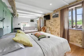 Logis Hôtel et Restaurant - La Ferme de Flaran - Habitación