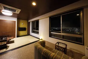 Hotel Seiryu Japanese Spa inn with spectacular view in Osaka - Vista dalla camera