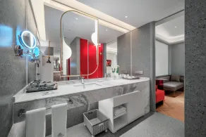 Aspera Star Essence Sky Garden Panoramic Hotel-Jiefangbei Hongya Branch - Bathroom
