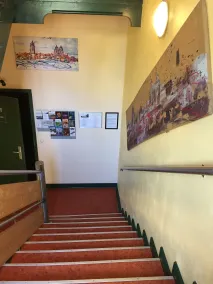 Pension Alabama - Interior entrance