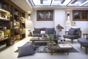 Apollon Library Suites - Sitteområde i lobbyen