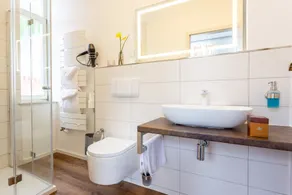Villa Sachsenhof - Gästehaus nahe ACTINON für Business und Erholung - Bathroom