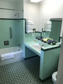The Evergreen Motel in Kansas - Badezimmer