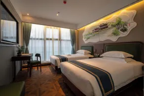 Nost algia S Hotel Shanghai Fudan University Wujiaochang Metro St ation - Værelse